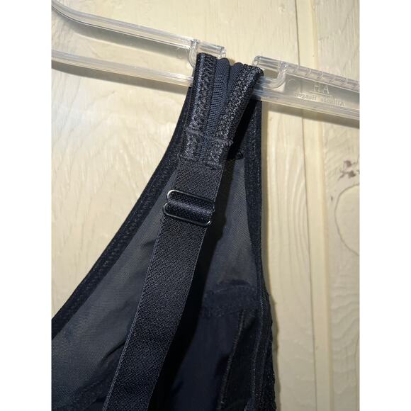 Breezies Bra Lot 36DDD Mesh Lace Wirefree Black + Dusty Plum NoWire Unlined QVC - Picture 16 of 16